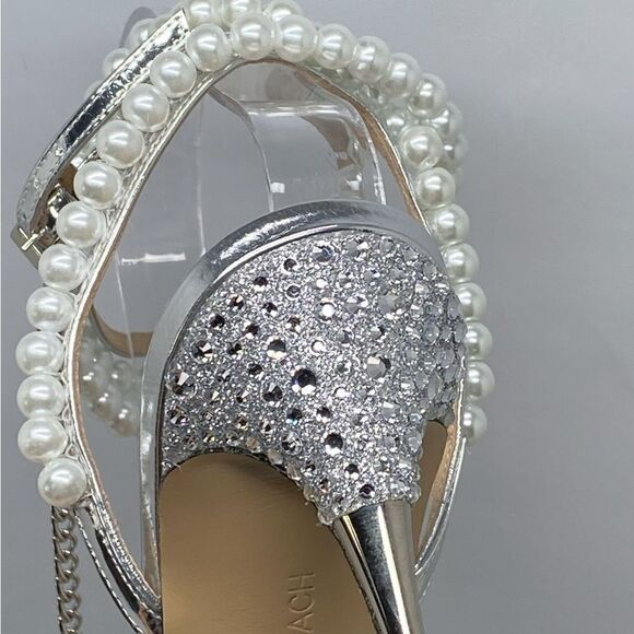 Mach & Mach Diamond Of Elizabeth PVC Embellished High-Heel Pumps size 40 - Picture 11 of 15